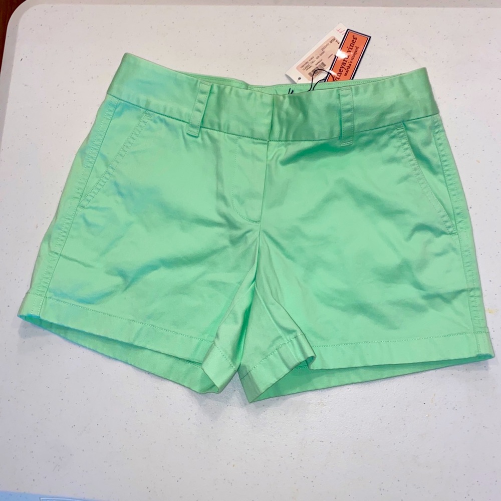 Vineyard Vines Size 0 Shorts NWT Mint Green NEW
